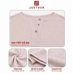 Áo Dài Tay Cổ Cúc Chất Giấy JUSTDUN DN4 – Siêu Nhẹ, Thoáng Mát, Thoải Mái 8