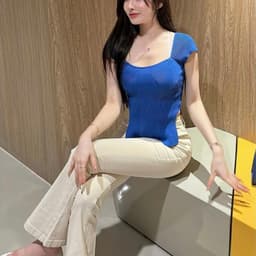 Quần Jean Kaki Nữ Ống Loe Dáng Dài 99-102cm, Quần Loe Nữ Cạp Cao Tôn Dáng, Form Đẹp Thời Trang - Mane clothingg 4