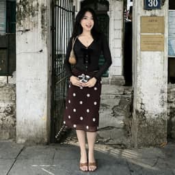 [Có Bigsize 45-85kg] Áo Thun Nữ Tay Dài Cổ V Phối Nơ LIMO Thun Gân Tăm Co Giãn Ôm Dáng MS329 7