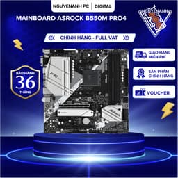 [Full Vat] Mainboard ASROCK B550M Pro4 - Bh 36 tháng 1
