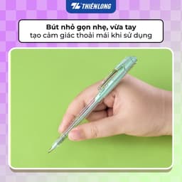 Combo 5/10/20 Bút bi Thiên Long FO-039 Pro, phiên bản nâng cấp, 4 màu thân thời trang, ngòi 0.5mm, mực xanh TL-109 6