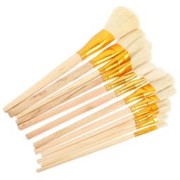🎨 CỌ VẼ LÔNG THỎ TRẮNG CÁN GỖ – CỌ CHẤM MÂY, CHẤM TÁN CÂY, DẶM MÀU VẼ TRANH, VẼ GỐM, ĐỒ THỦ CÔNG 3