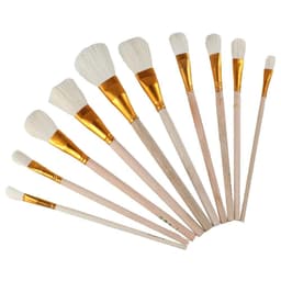 🎨 CỌ VẼ LÔNG THỎ TRẮNG CÁN GỖ – CỌ CHẤM MÂY, CHẤM TÁN CÂY, DẶM MÀU VẼ TRANH, VẼ GỐM, ĐỒ THỦ CÔNG 7