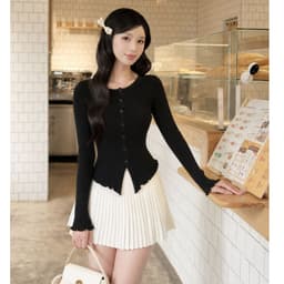 [Có Bigsize 45-85kg] Áo Thun Nữ Tay Dài LIMO Chất Gân Nhung Đũa Co Giãn Mềm Mịn Mặc Thu Đông MS010 3