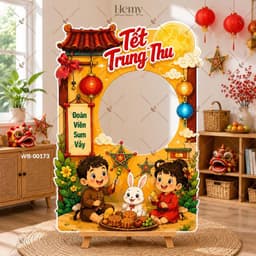 Bảng Trang Trí Tết Trung Thu, Rằm Tháng 8 – Decor Lớp Học, Cửa Hàng, Góc Chụp Ảnh - HeMy Decor 6