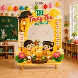 Bảng Trang Trí Tết Trung Thu, Rằm Tháng 8 – Decor Lớp Học, Cửa Hàng, Góc Chụp Ảnh - HeMy Decor 2