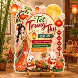 Bảng Trang Trí Tết Trung Thu, Rằm Tháng 8 – Decor Lớp Học, Cửa Hàng, Góc Chụp Ảnh - HeMy Decor 9