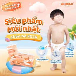 Combo 2 Bịch Tã Bỉm Dán Momoji Extra Soft NB/S/M/L/XL/XXL/XXXL Mềm Mại, Siêu Mỏng, Siêu Thấm Hút, An Toàn Cho Bé 7