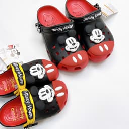 Dép sục cờ róc MICKYE MOUSE full size lớn bé từ 24-41 kèm sticker 3D dày đẹp 2