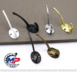 Móc Treo Quần Áo Gắn Tường - Móc Treo Đồ Hợp Kim Kiểu Dáng Thanh Lịch, Nhiều Màu Lựa Chọn, Tiện Cho Tủ Và Phòng MT-06 1