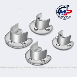 Giá Đỡ Thanh Treo Quần Inox - Pát Giá Đỡ Treo Đồ  Hình Bán Nguyệt Thiết Kế Gọn Chắc Chắn, Tiện Lắp Đặt  MT-09 1