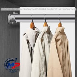 Giá Đỡ Thanh Treo Quần Inox - Pát Giá Đỡ Treo Đồ  Hình Bán Nguyệt Thiết Kế Gọn Chắc Chắn, Tiện Lắp Đặt  MT-09 9