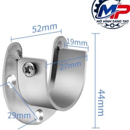 Giá Đỡ Thanh Treo Quần Inox - Pát Giá Đỡ Treo Đồ  Hình Bán Nguyệt Thiết Kế Gọn Chắc Chắn, Tiện Lắp Đặt  MT-09 4