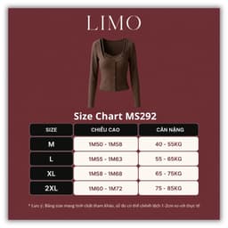 [Có Bigsize 45-85kg] Áo Thun Nữ Tay Dài Cổ Yếm Ren Thun Gân Co Giãn Mềm Mịn Form Đẹp LIMO MS292 9