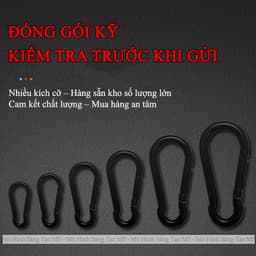 Móc Khóa Chữ D - Móc Gài Đa Năng, Đầu Nối Treo Đồ Tiện Lợi, Nhiều Size Dễ Lựa Chọn MT-10 1