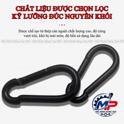 Móc Khóa Chữ D - Móc Gài Đa Năng, Đầu Nối Treo Đồ Tiện Lợi, Nhiều Size Dễ Lựa Chọn MT-10 2