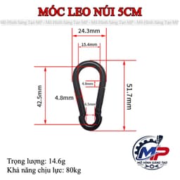 Móc Khóa Chữ D - Móc Gài Đa Năng, Đầu Nối Treo Đồ Tiện Lợi, Nhiều Size Dễ Lựa Chọn MT-10 4
