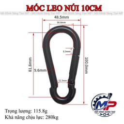 Móc Khóa Chữ D - Móc Gài Đa Năng, Đầu Nối Treo Đồ Tiện Lợi, Nhiều Size Dễ Lựa Chọn MT-10 9