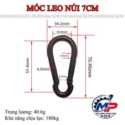Móc Khóa Chữ D - Móc Gài Đa Năng, Đầu Nối Treo Đồ Tiện Lợi, Nhiều Size Dễ Lựa Chọn MT-10 6