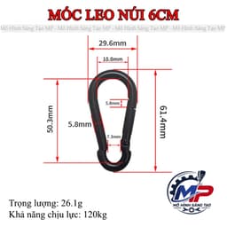 Móc Khóa Chữ D - Móc Gài Đa Năng, Đầu Nối Treo Đồ Tiện Lợi, Nhiều Size Dễ Lựa Chọn MT-10 5