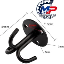 Móc Treo Trần, Treo Tường - Móc Chữ U, Chữ J Đa Năng, Dùng Treo Quạt Trần, Võng, Và Các Đồ Gia Dụng Khác MT-11 4