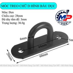 Móc Treo Trần, Treo Tường - Móc Chữ U, Chữ J Đa Năng, Dùng Treo Quạt Trần, Võng, Và Các Đồ Gia Dụng Khác MT-11 1