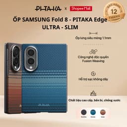 [Samsung Z Fold 8] Ốp lưng Pitaka Ultra-Slim vải dệt siêu mỏng cao cấp bảo vệ điện thoại bền bỉ 1