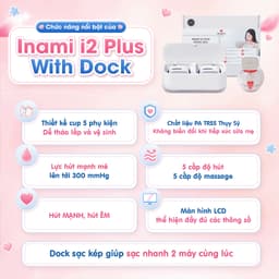 Imani i2 Plus With Dock Hàn Quốc, Máy Hút Sữa Rảnh Tay, Không Dây, Hút Mạnh, Êm. BH Chính Hãng 1 Năm 3