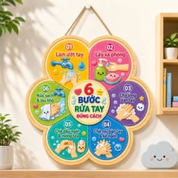 Bảng gỗ 5 điều Bác Hồ dạy thiếu niên nhi đồng, kích thước 30x40cm decor treo tường, treo lớp học ý nghĩa nhất 5