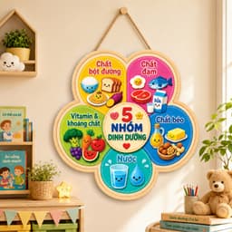 Bảng gỗ 5 điều Bác Hồ dạy thiếu niên nhi đồng, kích thước 30x40cm decor treo tường, treo lớp học ý nghĩa nhất 3