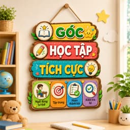 Bảng gỗ 5 điều Bác Hồ dạy thiếu niên nhi đồng, kích thước 30x40cm decor treo tường, treo lớp học ý nghĩa nhất 6