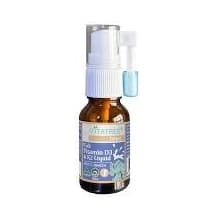 Vitamin D3 K2 Vitatree Plus DHA dạng xịt 10ml giúp trẻ phát triển não bọ và chiều cao 7