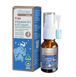 Vitamin D3 K2 Vitatree Plus DHA dạng xịt 10ml giúp trẻ phát triển não bọ và chiều cao 5