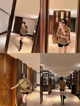 [ Deal - Mở Bán] Áo Khoác Nữ Dáng Ngắn Cổ Cao Cài Khuy Lệch Có Đai Eo Phong Cách Hàn Quốc Chali AZ90 7