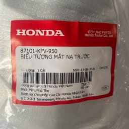 Biểu Tượng Mặt Nạ Trước Super Dream 100 Honda Chính Hãng (Mã 87101-KFV-950) - Nạ Con Xi Super Dream 3