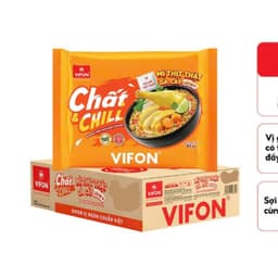 Thùng 24 gói Mì Thịt Thật Gà Cay Chất & Chill VIFON 85gr Ăn Liền Thơm Ngon Đậm Vị Tiện Lợi 3