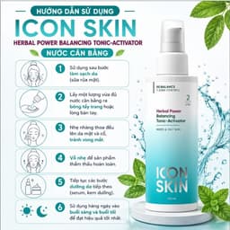 Nước cân bằng cho da dầu, da hỗn hợp Icon Skin Herbal Power Balancing Tonic-Activator 3