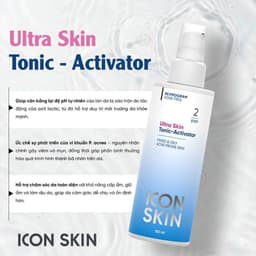 Nước cân bằng cho da dầu, da hỗn hợp Icon Skin Ultra Skin Tonic-Activator 4