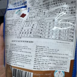 (Vị Socola Doraemon) Bột Bone's Calcium for kids Bổ Sung Canxi Cá Tuyết Nhật Bản Túi 140g 4