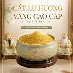 Cát Kim Sa Trắng Tinh Khiết Thay Bát Hương Lư Hương Trang Nghiêm Sang Trọng Ấm Cúng 4