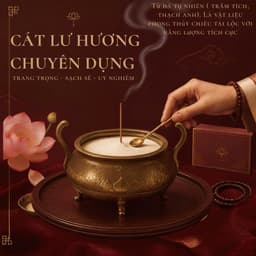 Cát Kim Sa Trắng Tinh Khiết Thay Bát Hương Lư Hương Trang Nghiêm Sang Trọng Ấm Cúng 3