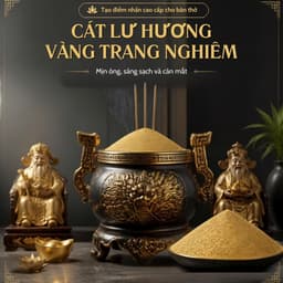 Cát Kim Sa Trắng Tinh Khiết Thay Bát Hương Lư Hương Trang Nghiêm Sang Trọng Ấm Cúng 7