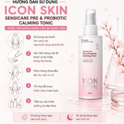 Nước cân bằng cho da nhạy cảm Icon Skin SensiCare Pre & Probiotic Calming Tonic 5