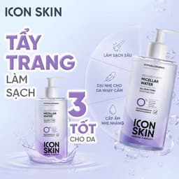 Nước tẩy trang dịu nhẹ cho da sạch khoẻ Icon Skin Delicate Purity Micellar Water 2
