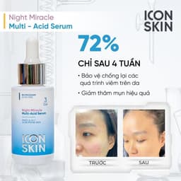 Serum ban đêm cho da dầu, da hỗn hợp Icon Skin Night Miracle Multi-Acid Serum 5