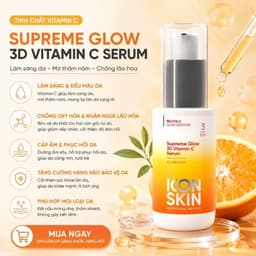 Tinh chất vitamin cải thiện chống lão hoá da Icon Skin Supreme Glow 3D Vitamin C Serum 3