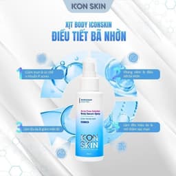 Xịt giảm mụn body cho da mụn Icon Skin Acne Free Solution Body Serum-Spray 4