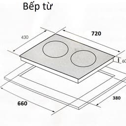 Bếp Từ Michefs MID2009I 2 Vùng Nấu 4400W Mặt Kính Ceramic Booster Hẹn Giờ Chính Hãng 8