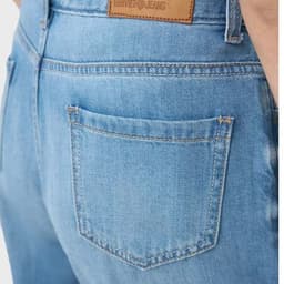 9198 - Quần Jean nữ ống suông cạp cao GenViet Jean 100% cotton 6