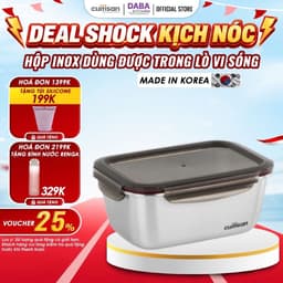 NEW- HỘP INOX CUITISAN FLORA HANDY RECTANGLE NO. 2-EC7-FSH02 1